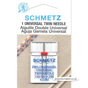 Schmetz Twin Needle Universal Size 4.0/80