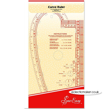 SewEasy Dressmakers Curve Ruler - (inch & cm scale)
