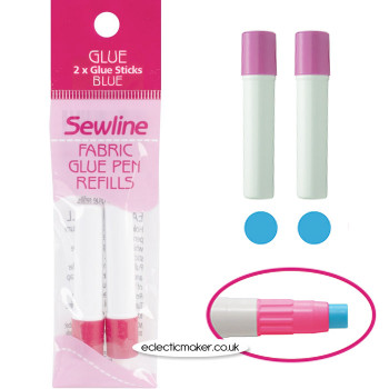 Sewline Fabric Glue Pen Refills - Blue