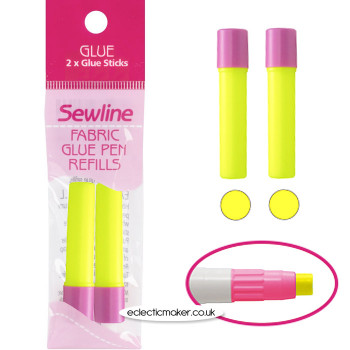 Sewline Fabric Glue Pen Refills - Yellow
