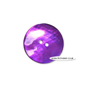 Shell Buttons Purple Size 24 - 15mm