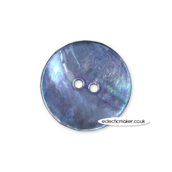 Shell Buttons - Blue Size 36 - 23mm