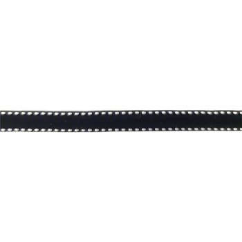 Stitched Velvet Ribbon in Black - 10mm