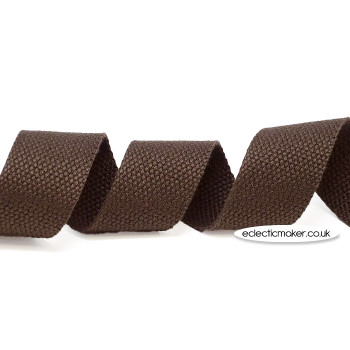 Strap Webbing Heavy Weight in Chocolate - 30mm x 5m