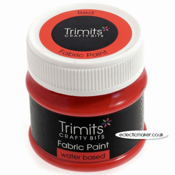 Trimits Fabric Paints in Red - 50ml