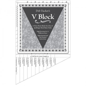 V Block Ruler - Deb Tucker's Studio 180 Design