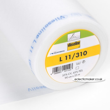  Vlieseline L11 Sew-In Interlining in White - Lightweight