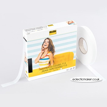 Vlieseline Seam Tape flexible in White - T15