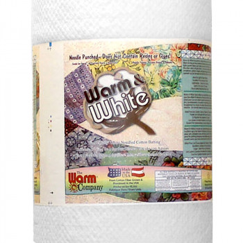 90" Warm and White Cotton Batting/Wadding - Warm Company