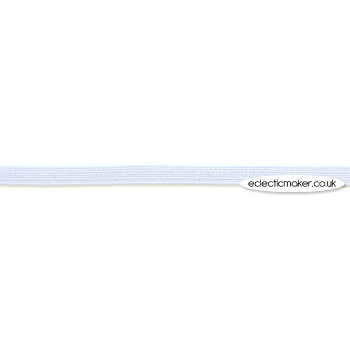 Woven Elastic in White - 6mm (1/4 inch)