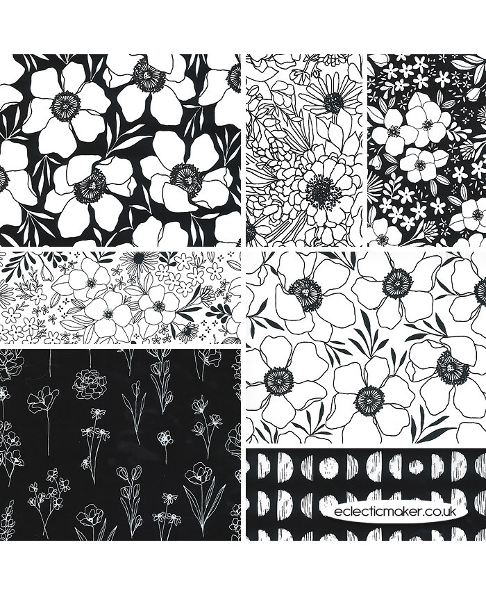 Moda Fabrics Illustrations Fabric Bundle - Alli K Designs for Moda